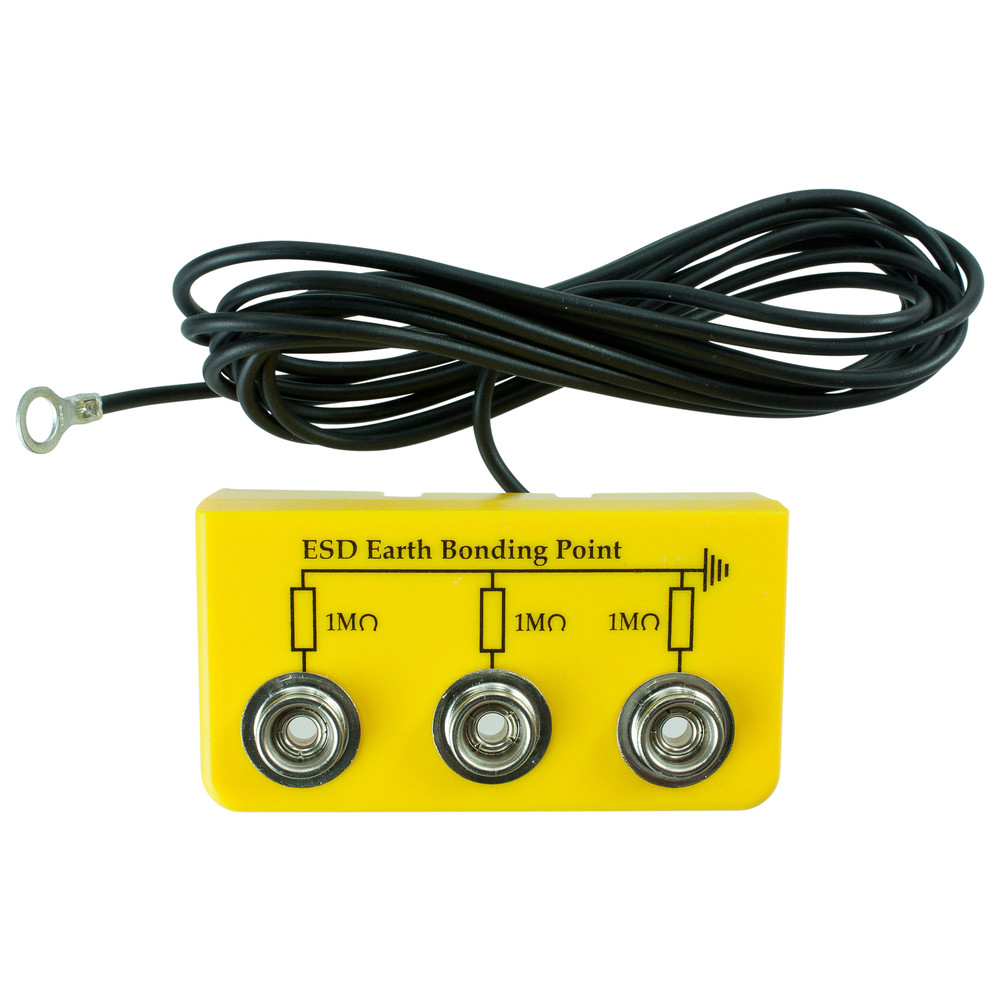WETEC Erdungsbox, abgewinkelt, ESD, 3 x 10 mm DK