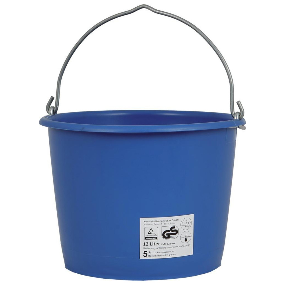 Baueimer 12 L, kranbar blau