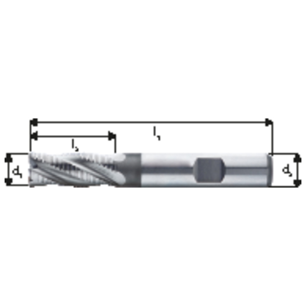Schruppfräser DIN 844 K HSSE 10,0 mm HR