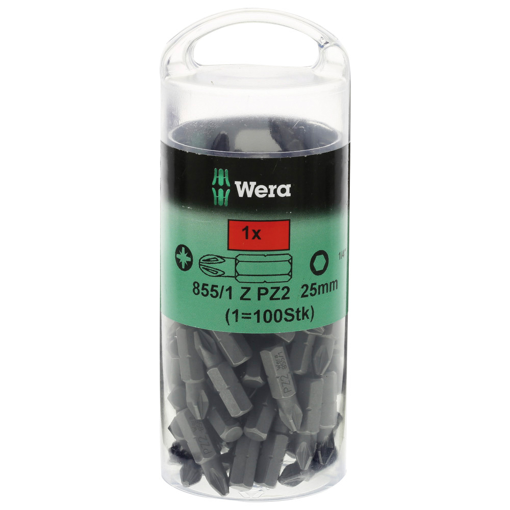 Bit 1/4" DIN3126 E6,3 PZ2 x 25 mm 100er Pack