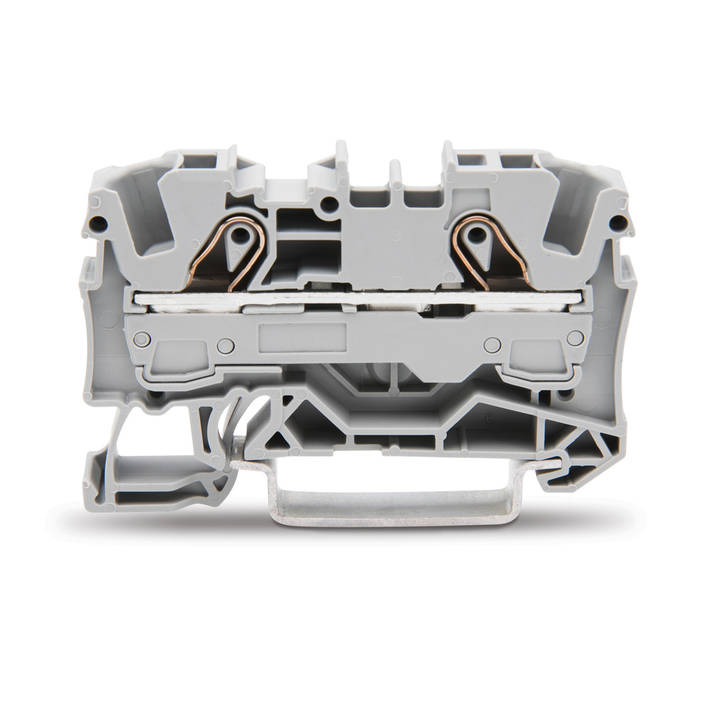 2-Leiter-Durchgangsklemme Topjob S, 6,0 mm², grau