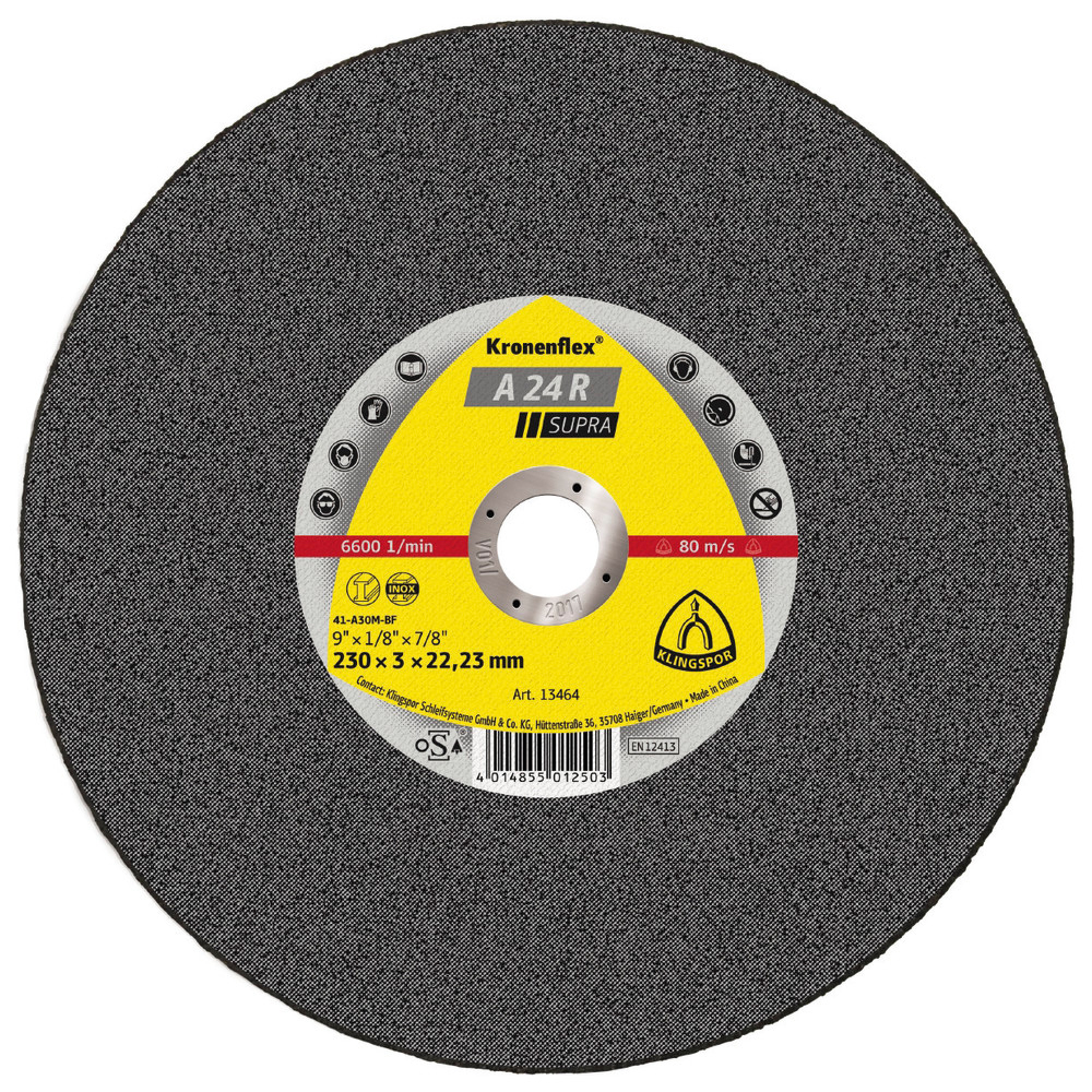 Trennscheibe A 24 R Supra, für Stahl, 150 x 2,5 mm, gerade