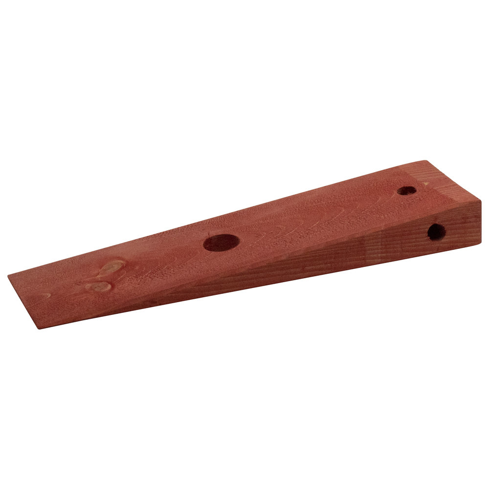 Rüstholz EGS, rot lasiert Holzkeil 5 x 12 x 45 cm