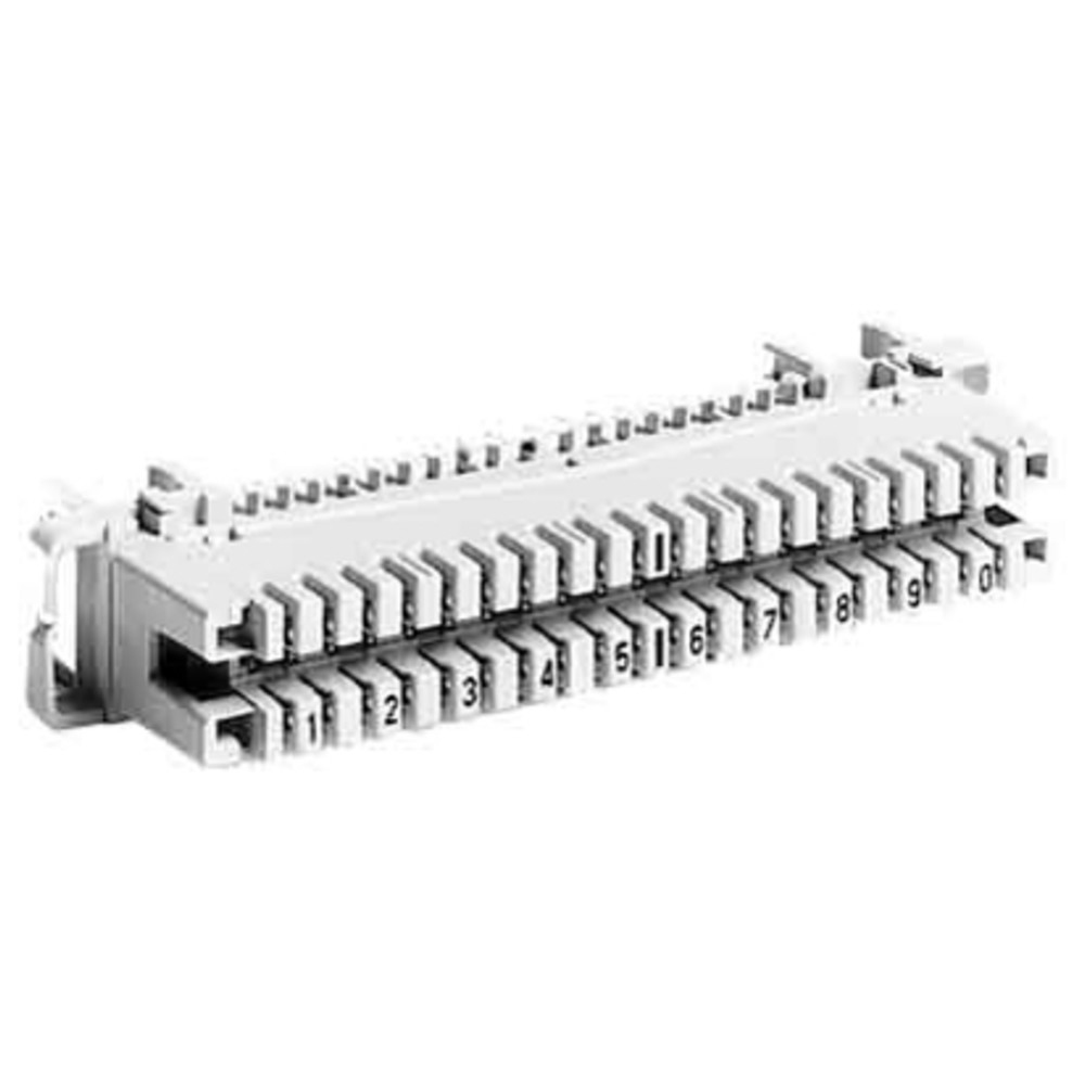 LSA-PLUS Anschlußleiste 10 DA, grau, 124 x 22,5 x 41 mm