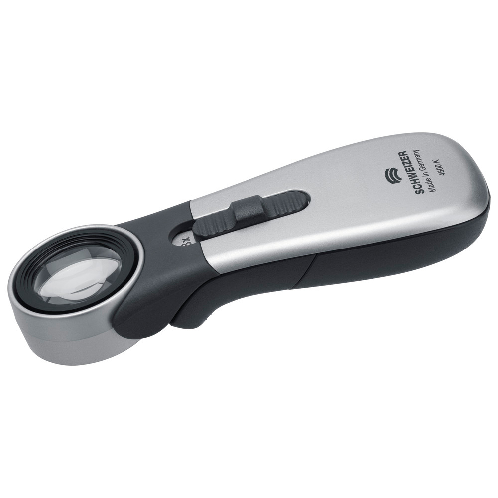 LED Handleuchtlupe Tech-Line Classic, aplanatisch, 8x, 30 mm