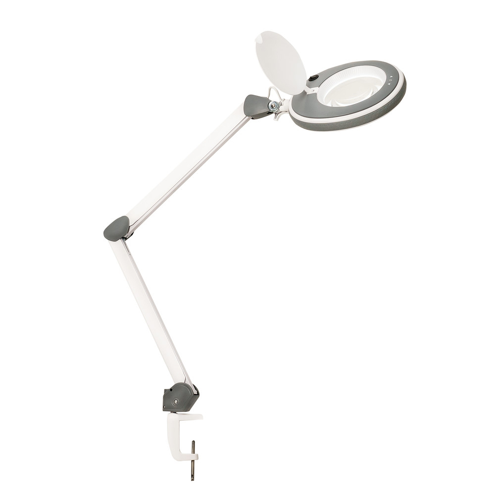 LED Lupenleuchte 821X, Lupen-Ø 125 mm, 3 Dioptrien, grau