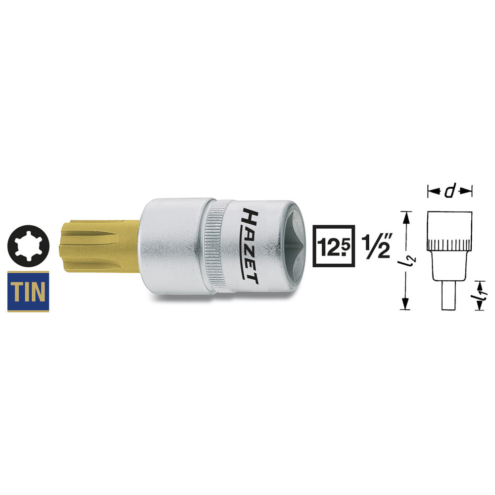 Schraubendreher-Steckschlüsseleinsatz 991-14 - Vierkant hohl 12,5 mm (1/2 Zoll)