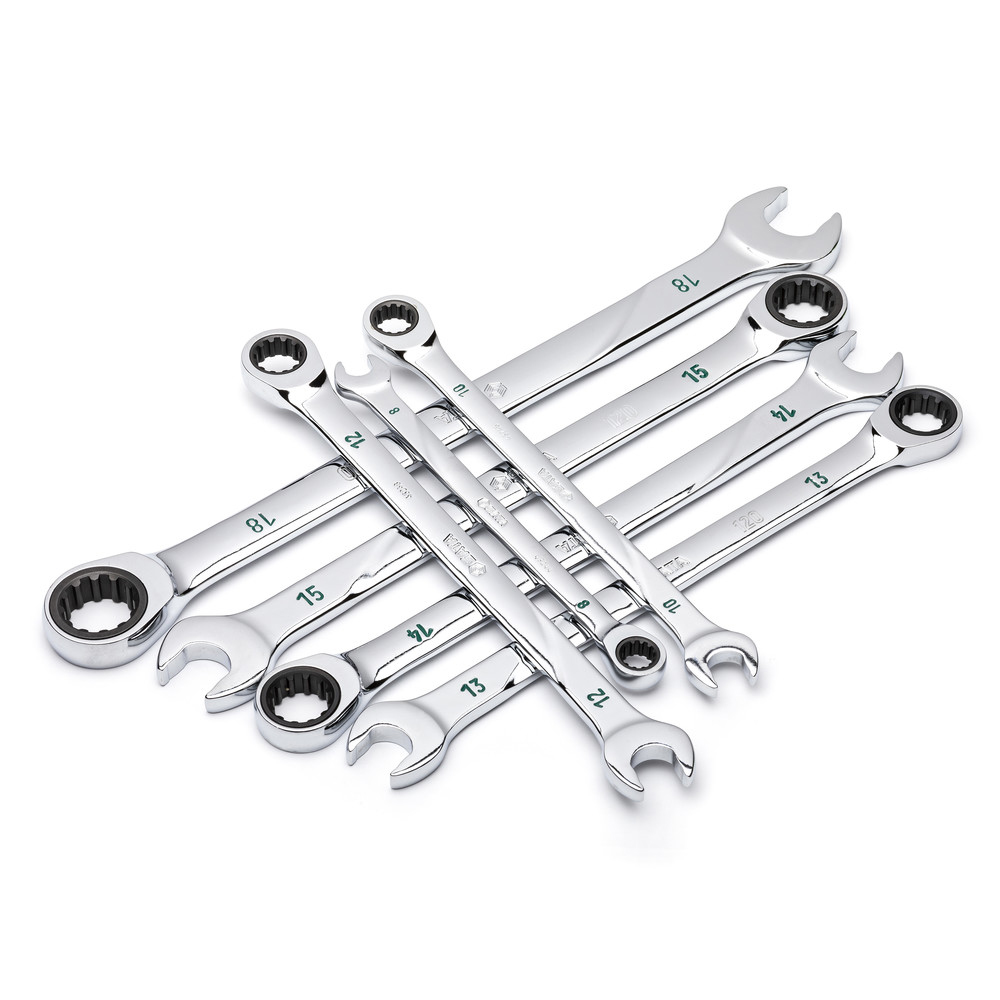 Ratschen-Ringmaulschlüssel-Satz 120XP, 7-teilig, 8-18 mm