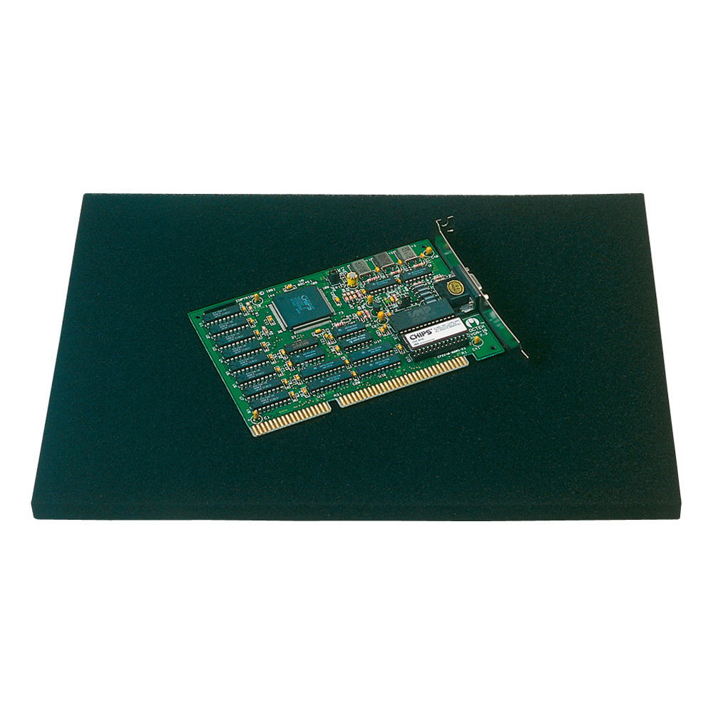 Warmbier PU-Schaumstoff schwarz, ESD, 553 x 353 x 6 mm, glatt