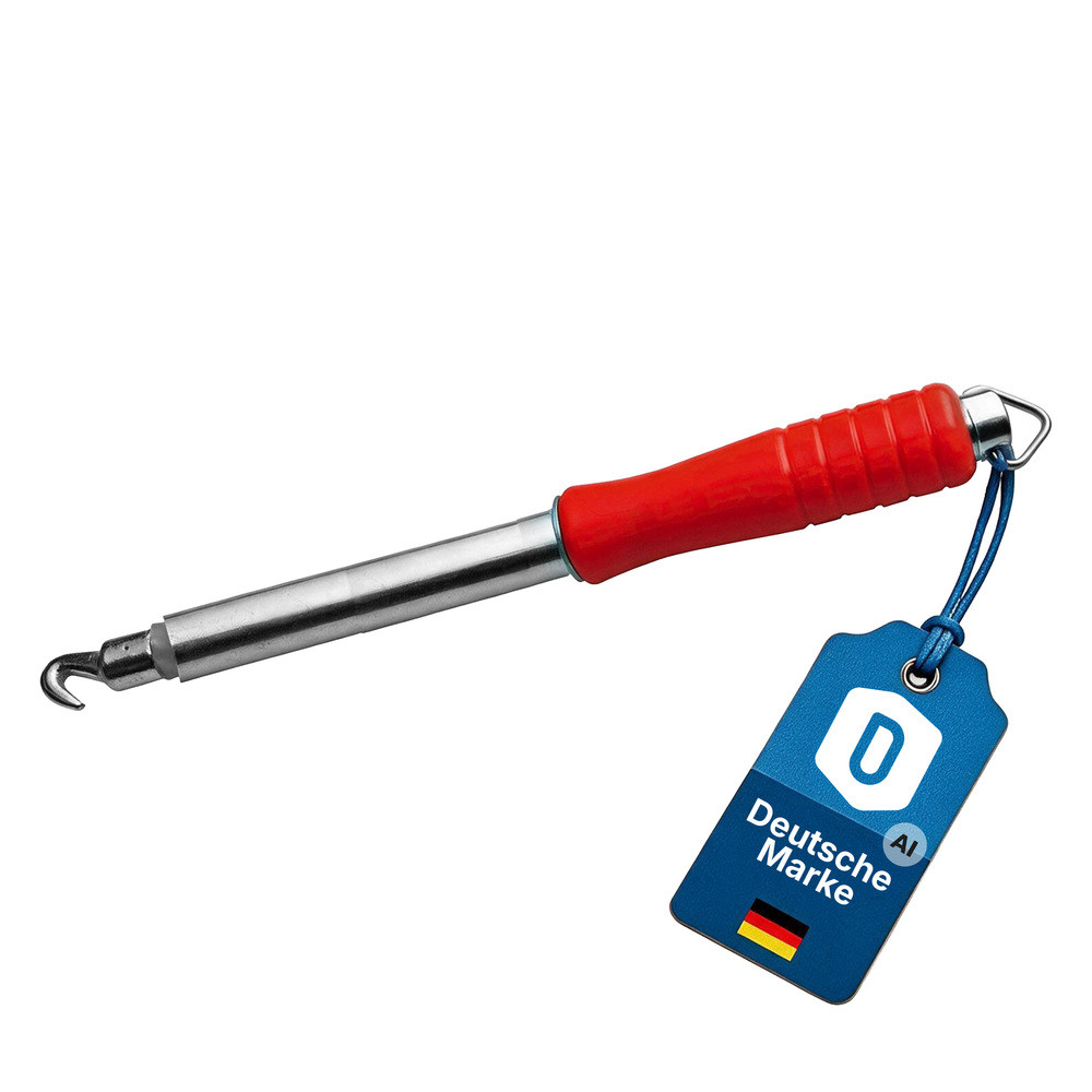 Drill-Bindewerkzeug, Länge 280 mm, roter Griff an Öse