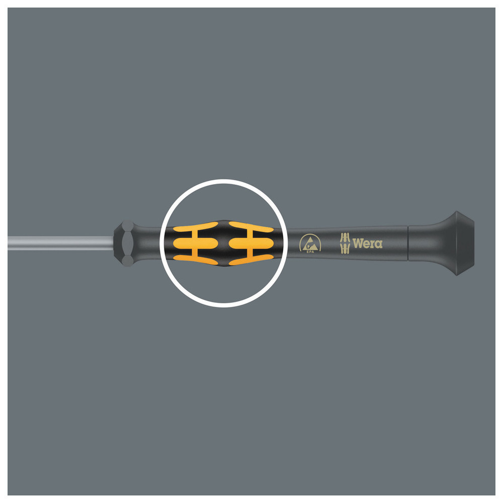 Elektronik- Schraubendreher ESD Schlitz0,8x0,16x40mm Wera