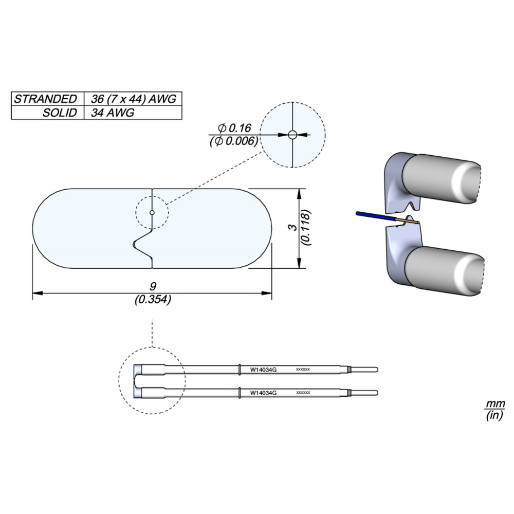 JBC Abisolierkartusche, AWG 34