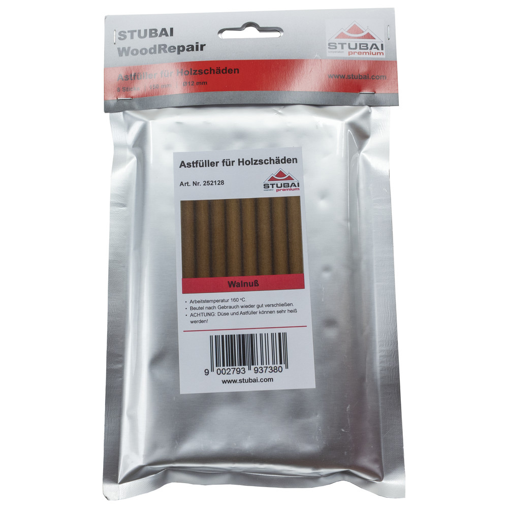 WoodRepair Kompakt-Beutel, Walnuss, 8 Sticks