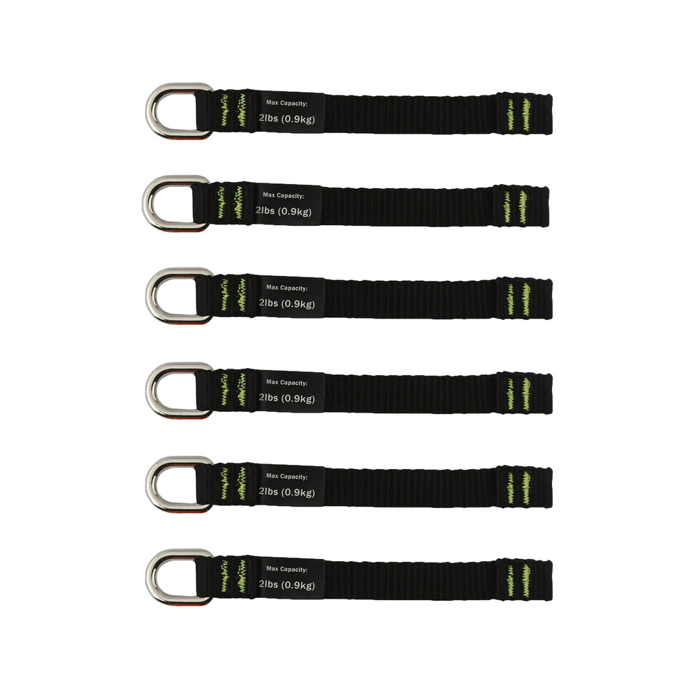 Gewebe Tool Tails, 6er-Pack Squids 3700, L, schwarz