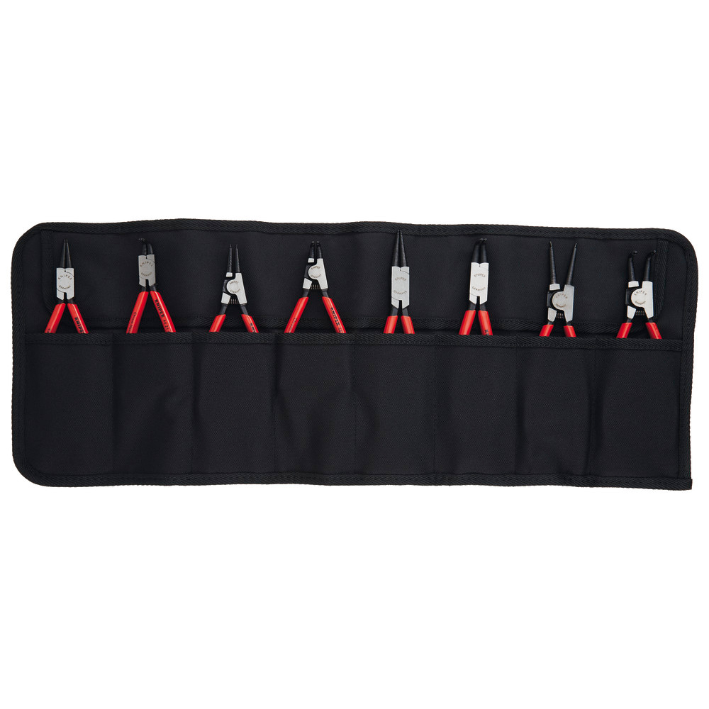 Sicherungsringzangen-Set 8-teilig Rolltasche