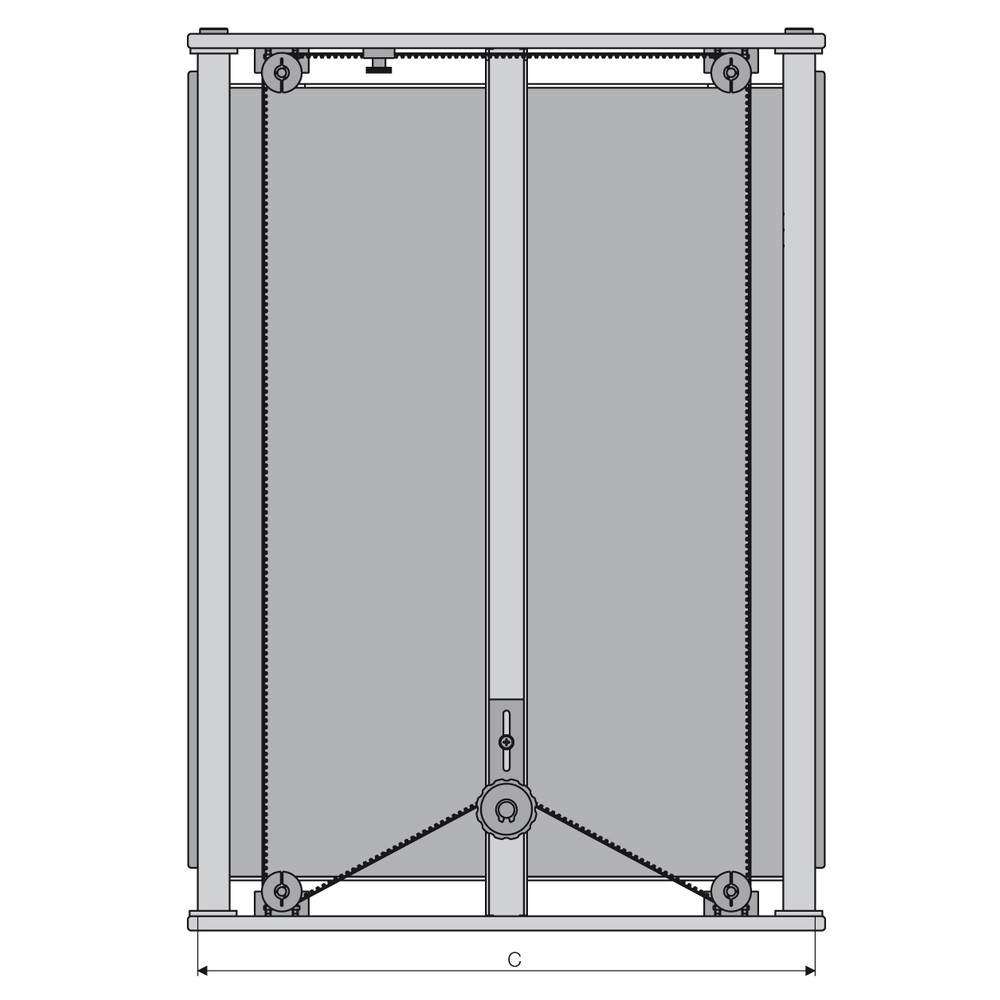 cab Leiterplattenmagazin Serie 600, 355 x 320 x 563 mm, 601.3/Metall, Bild 4