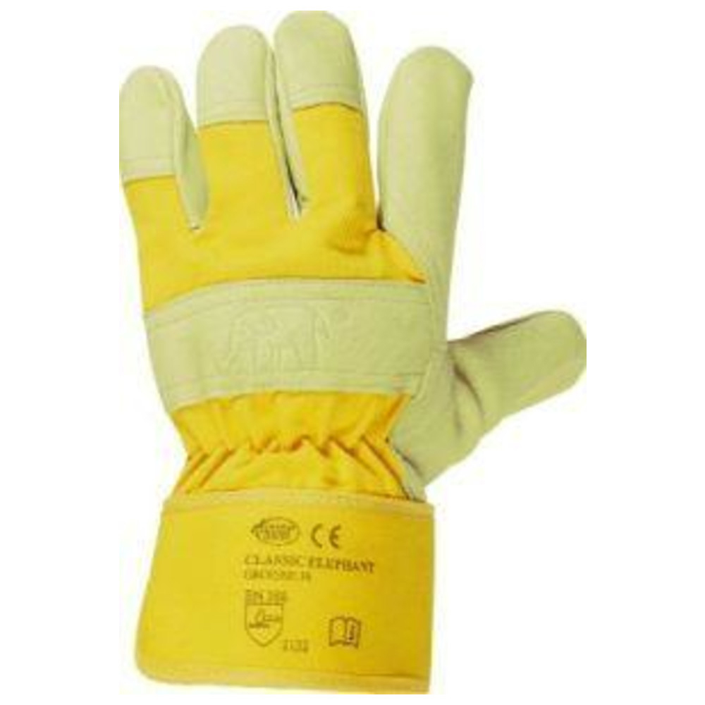 Handschuh Elephant Schweinsleder, gelb
