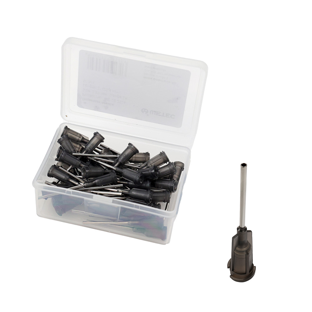 WETEC Dosiernadel, gerade, 1", 1,19 mm / Gauge 16, grau