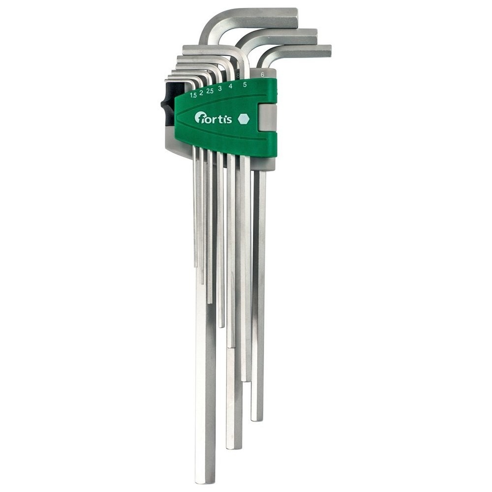 Winkelschraubendr.-Clip 9tlg.1,5-10mm lang FORTIS