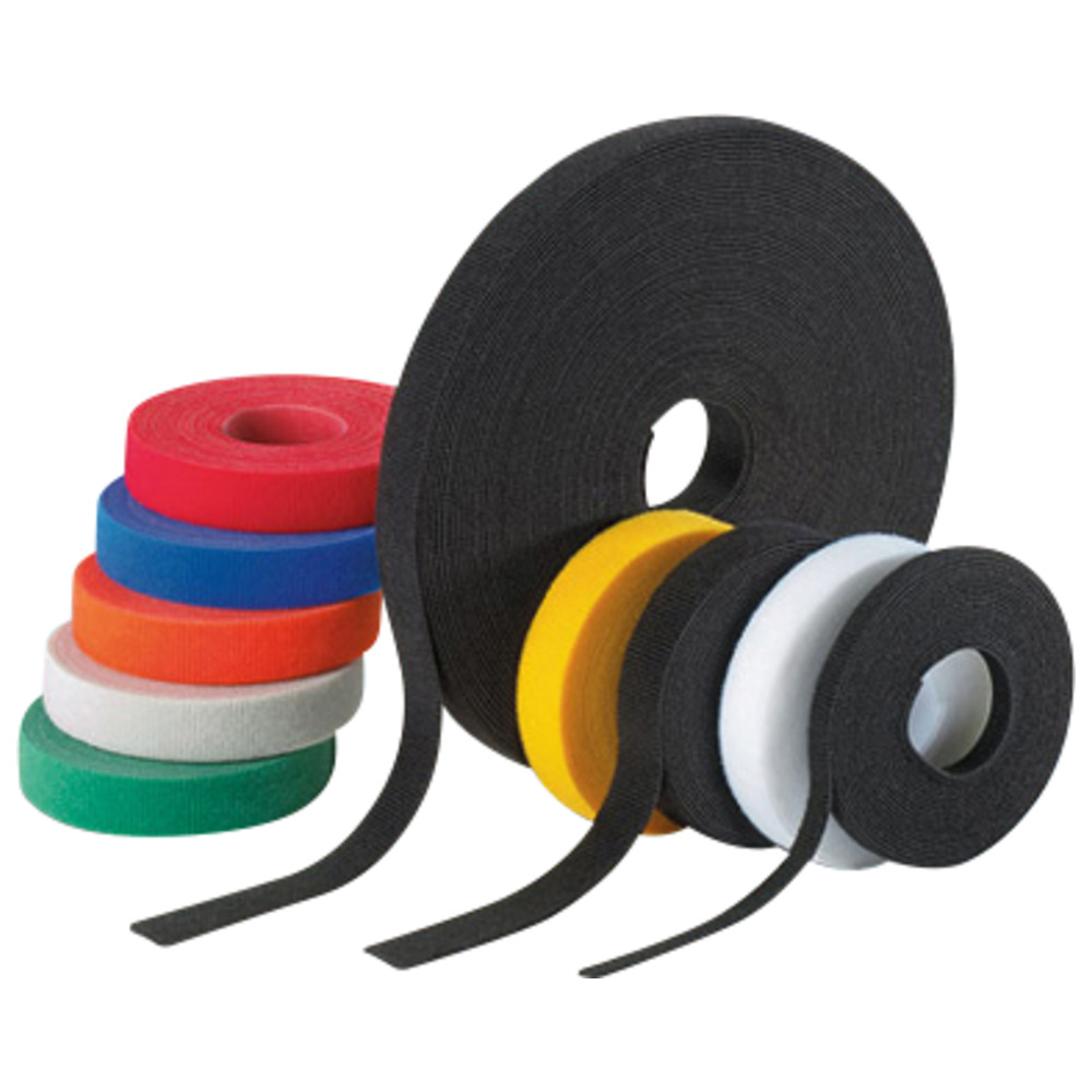 Klettband Universal, 20 mm breit, Rolle mit 10 m, schwarz