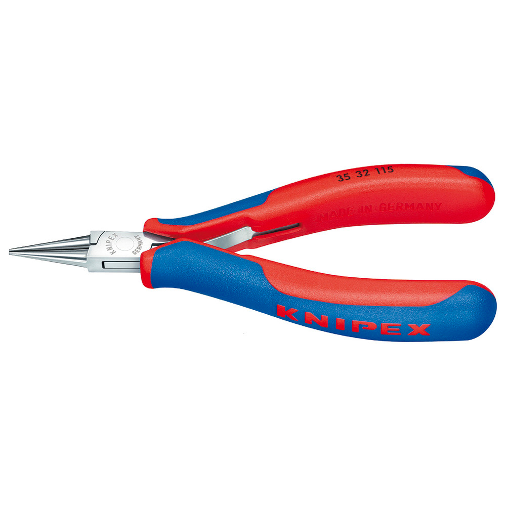 Elektronik-Greifzange 115 mm rund spitze Backen
