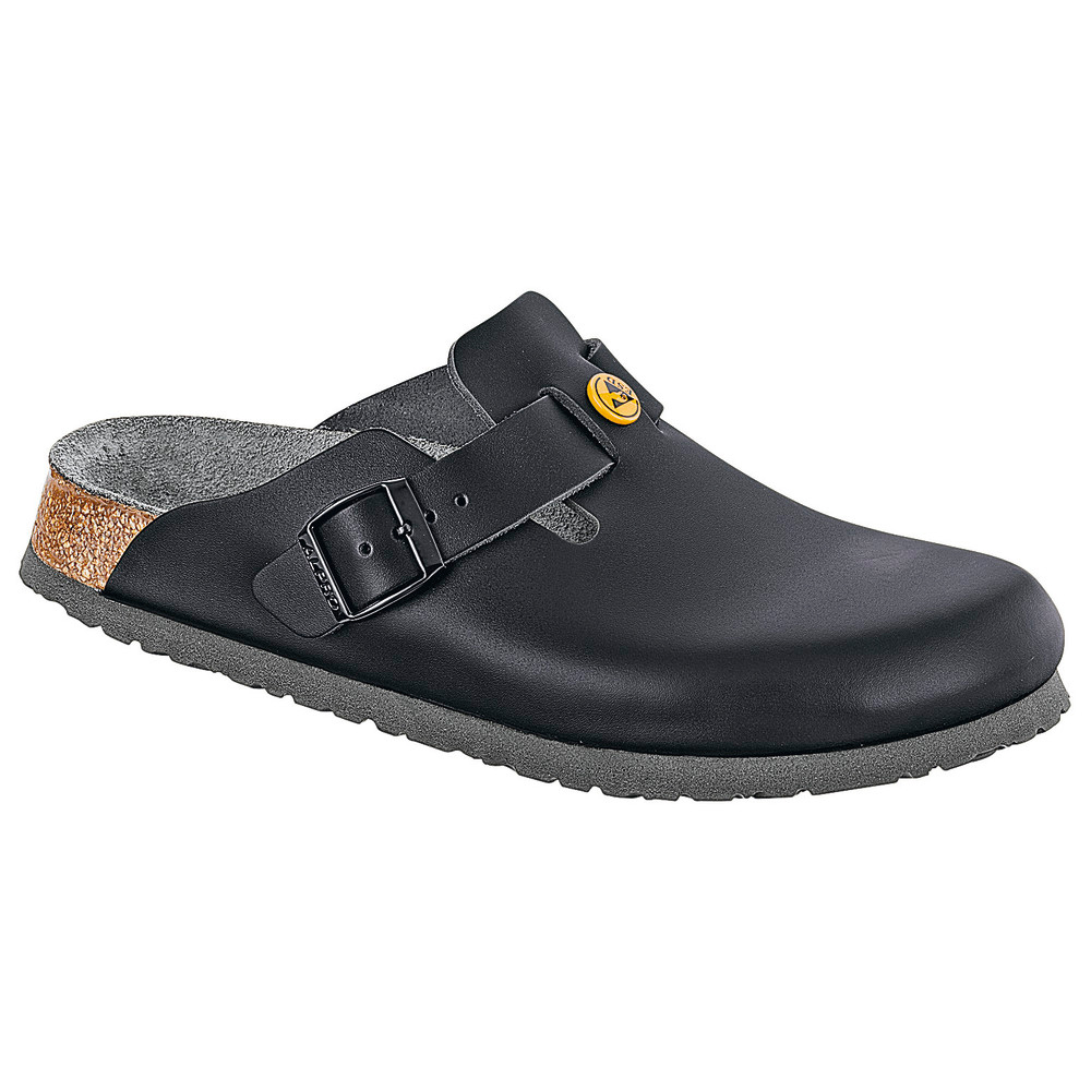 Damen-/Herrenpantolette "Boston" ESD schwarz, Größe 39, normal