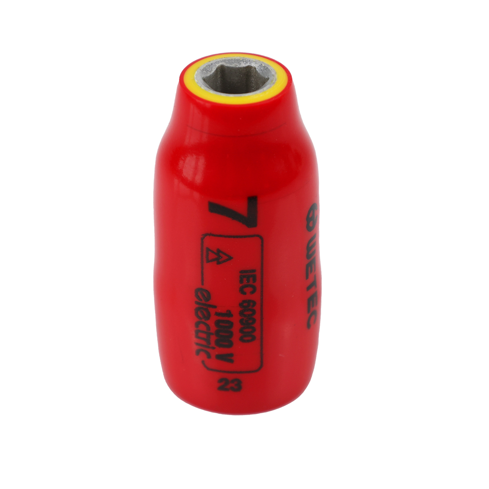 WETEC Sechskant-Steckschlüssel-Einsatz, 3/8", Größe 7 mm, 1000 V