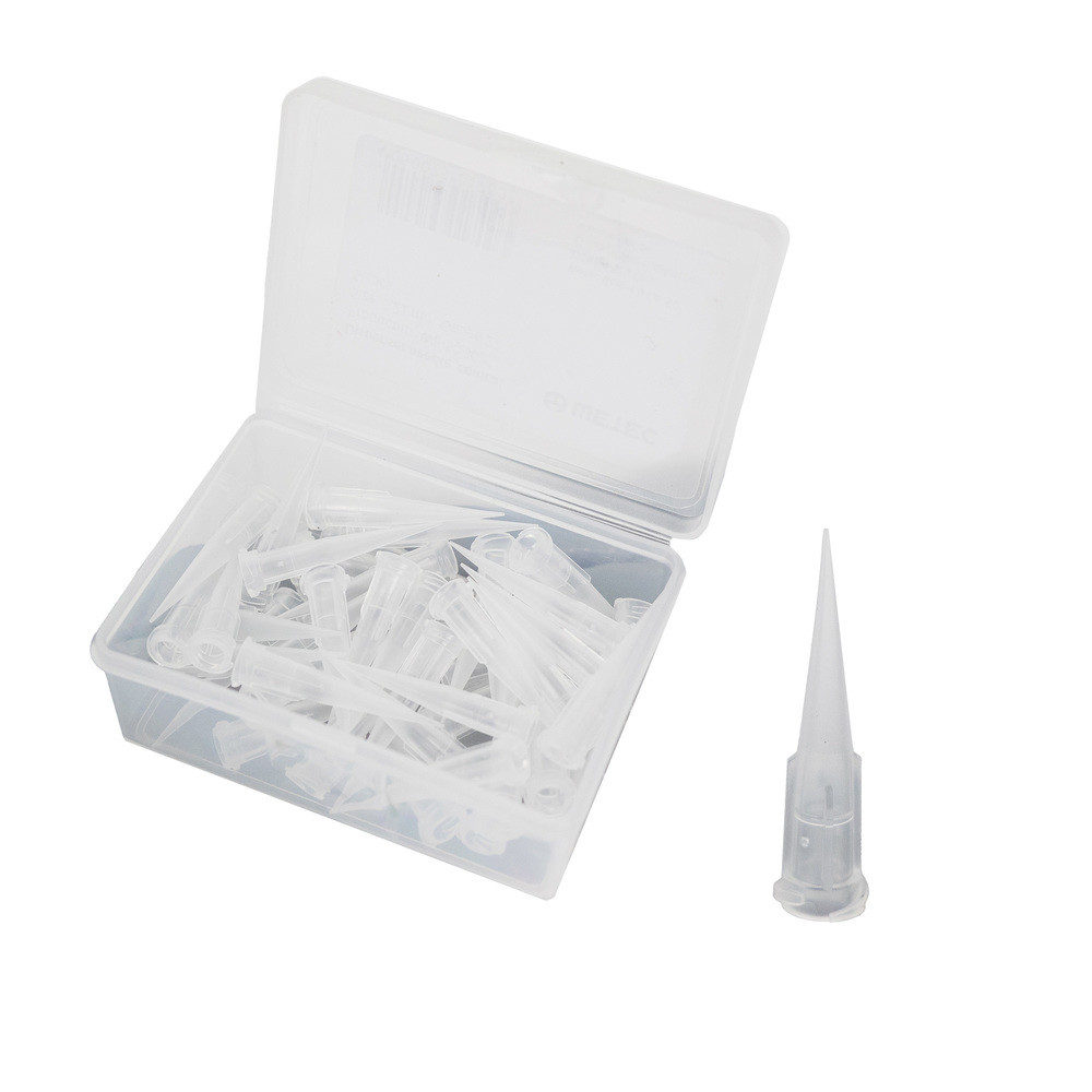 WETEC Kunststoff-Dosiernadel, 0,21 mm / Gauge 27, transparent
