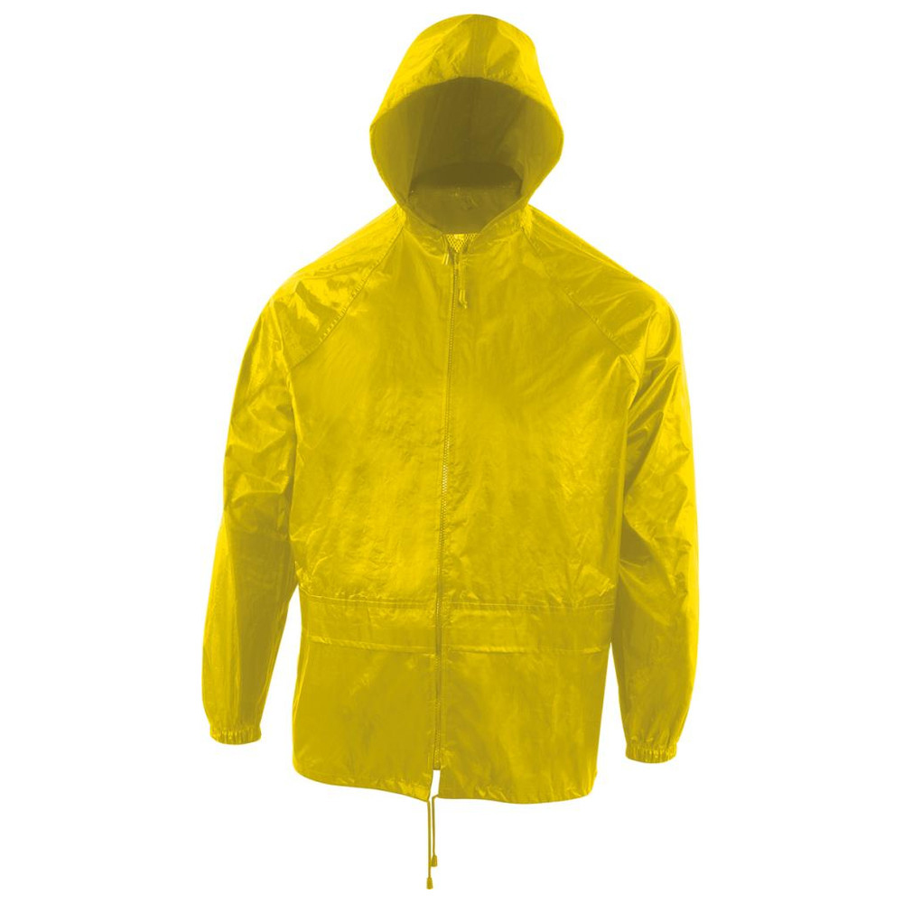 Regenset (Hose/Jacke), Gr. M, gelb