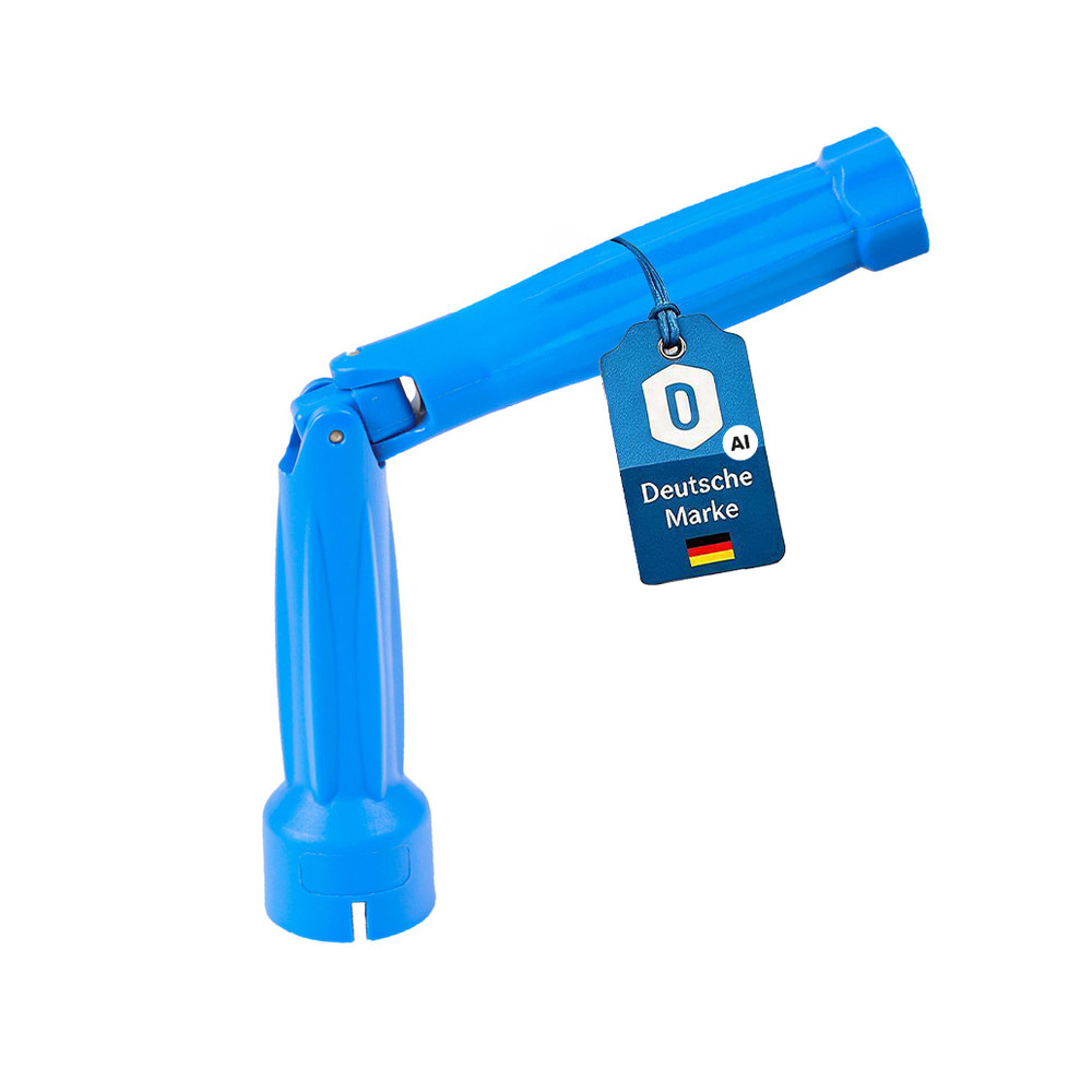 Universal WC-Sitz Montageschlüssel M8-M10, ergonomisch, blau, rutschfest, 200 mm
