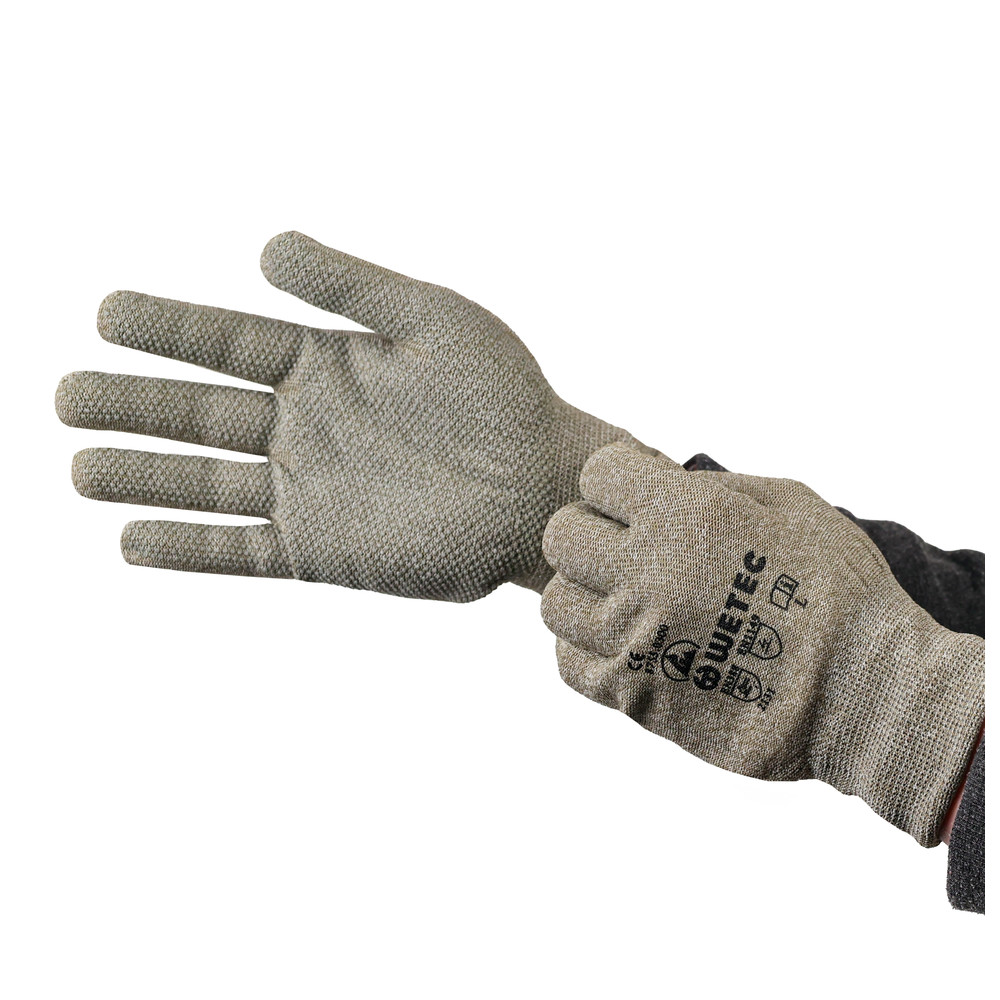 ESD-Handschuhe, PVC-Micro-Noppen, L