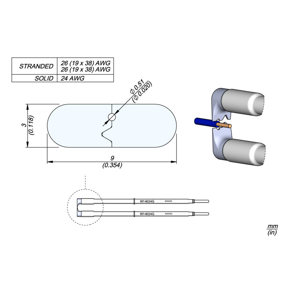 JBC Abisolierkartusche, AWG 24