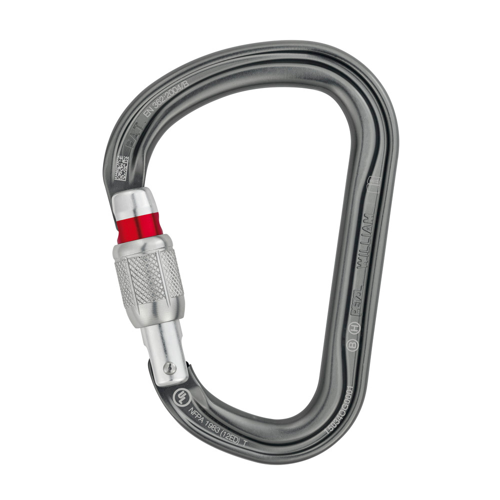 Aluminium-Karabiner WILLIAM, Screw-Lock