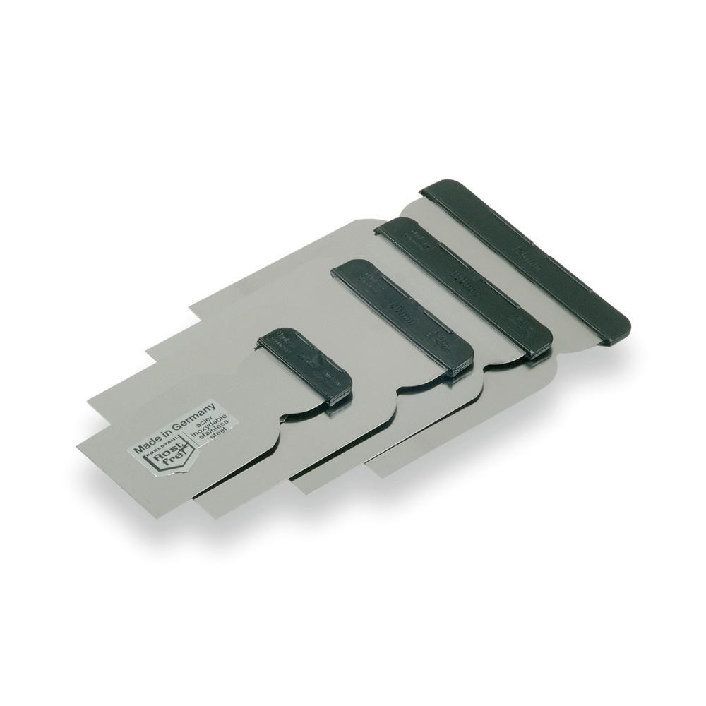 Spachtelsatz JAPAN, INOX, 4 tlg., runder Nacken, 50 - 80 - 100 - 120 mm