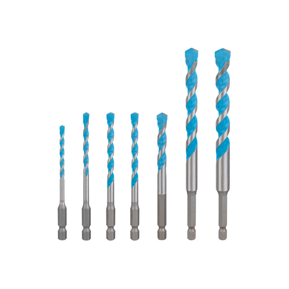 EXPERT HEX-9 Multi Construction Bohrer-Set, D= 4/5/6/6/8/10/12 mm, 7-tlg.