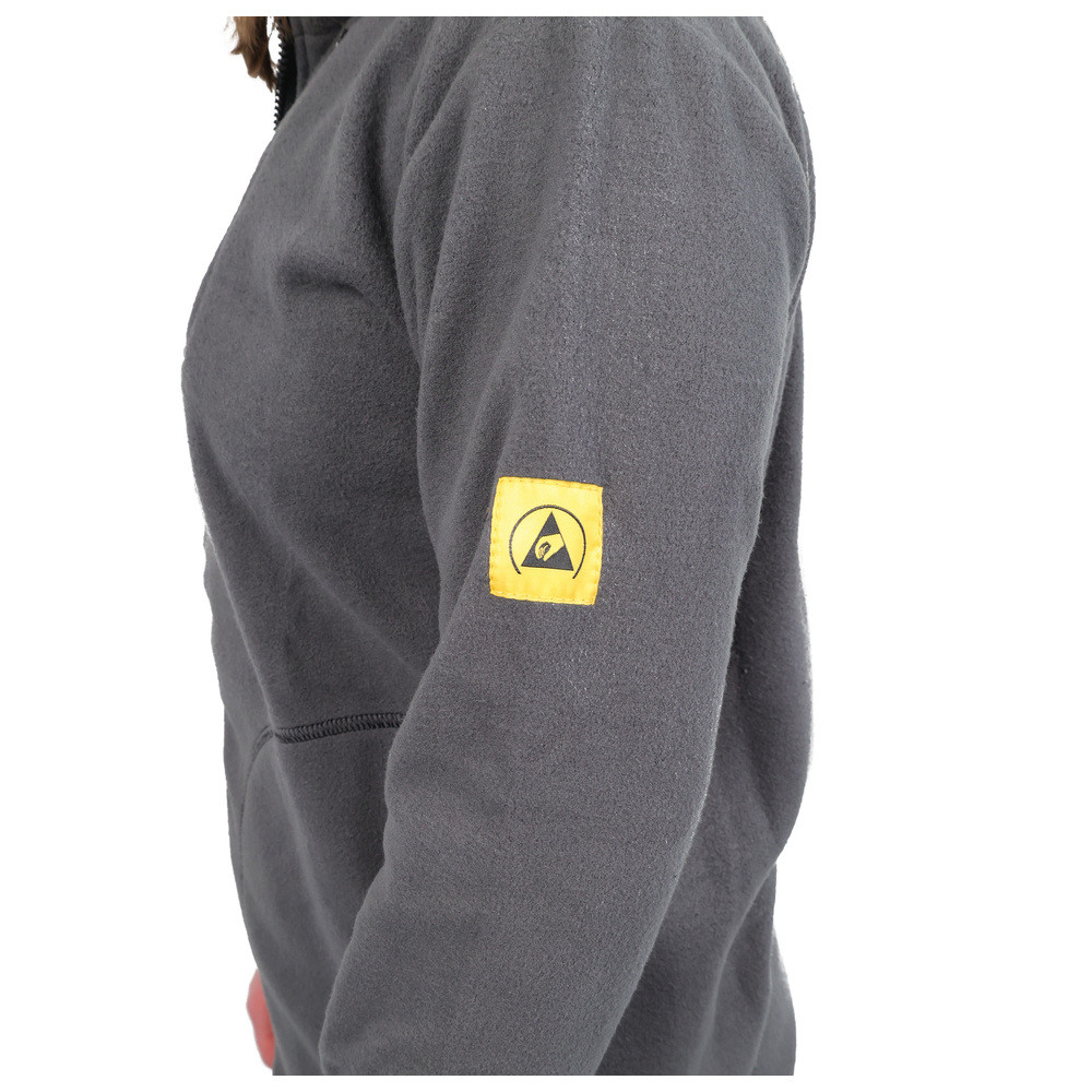 WETEC ESD-Fleecejacke, S, grau, Bild 7