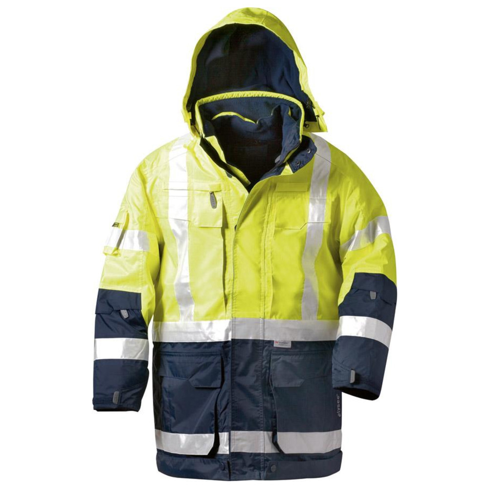 Warnparka Jekyll, Gr. 3XL, gelb/blau