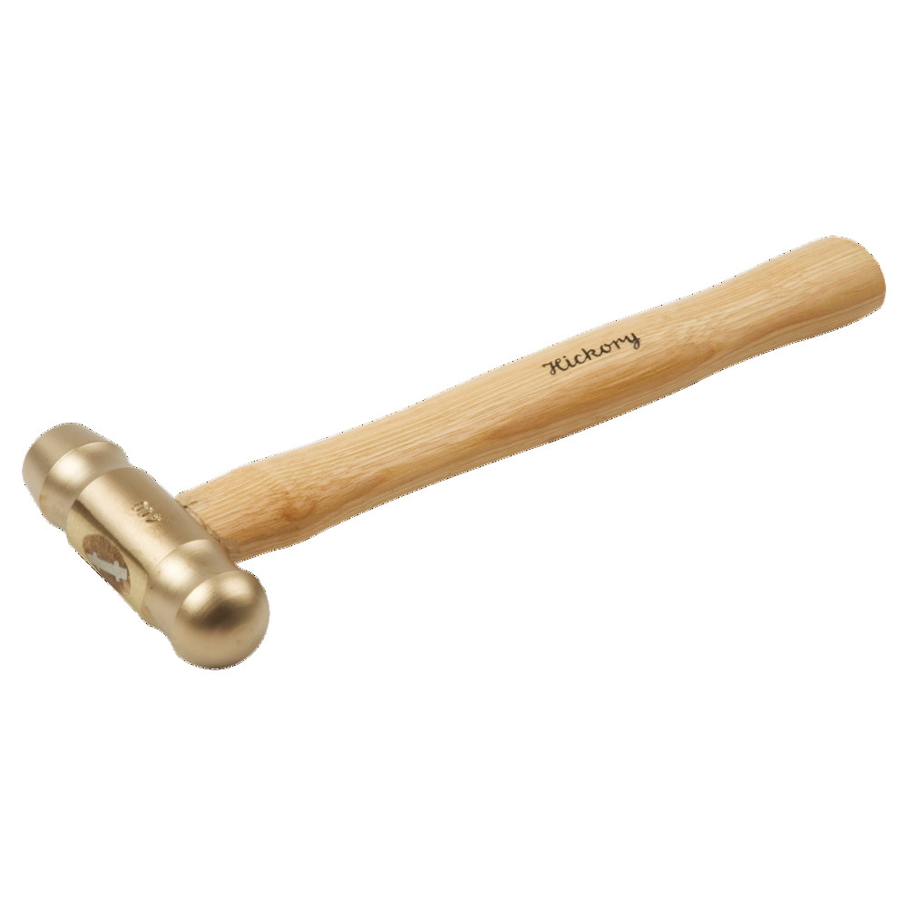 Schlosserhammer funkenfrei, amerikanische Form, mit Hickorystiel, 100 g