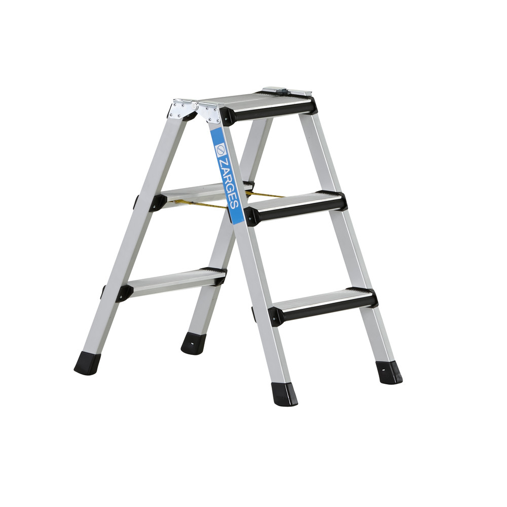 Stufen-Stehleiter Z600, beidseitig begehbar, 2 x 3 Stufen