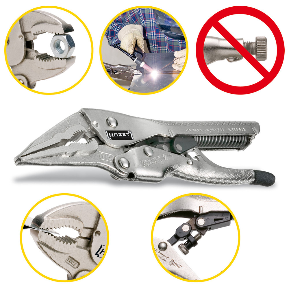 Grip-Zange, selbsteinstellend 755-7A - Gesamtlänge: 192 mm