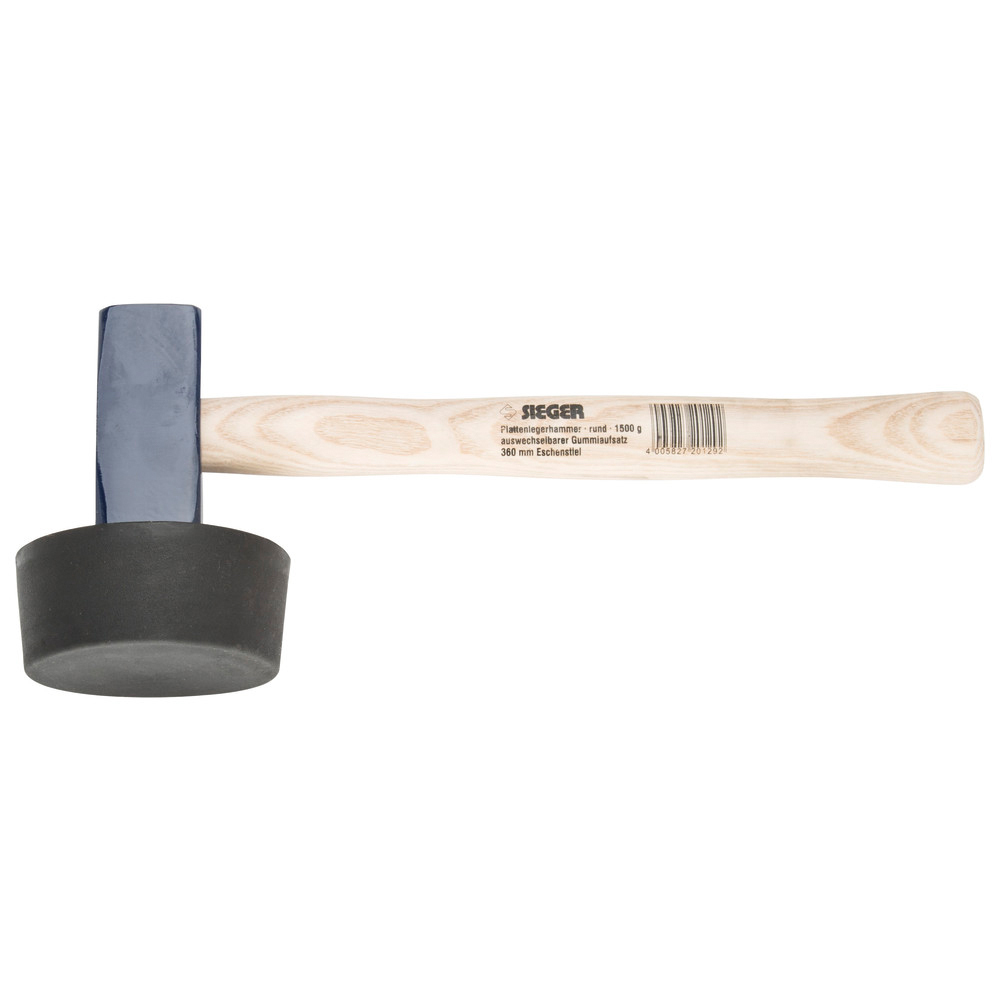 Plattenlegerhammer 1500g rund geschraubt