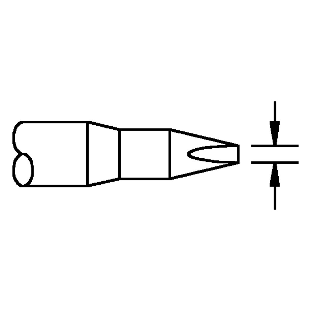 Pace Lötspitze, für TD-100, 1124-0008/1,2 mm, meißelform
