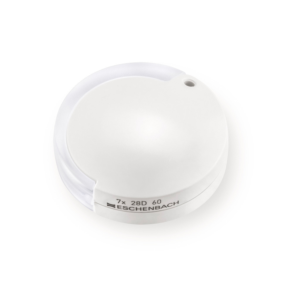 Einschlaglupe Mobilent, 7 x, 35 mm, weiß