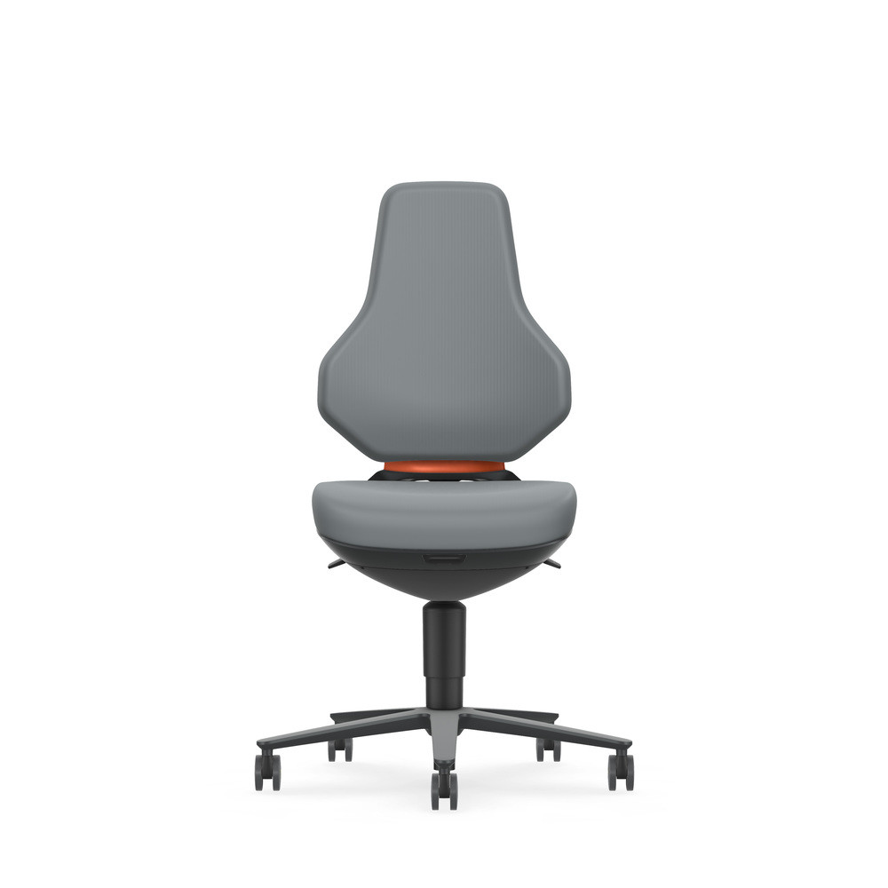 Bimos Drehstuhl Texon, mit Rollen, ESD, Skintec grau