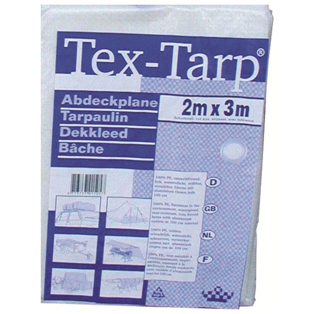 Plane Tex-Tarp 3 x 4 m Gewebe Gewicht 100 Gr., 3 x 4 m, 120 g/m²