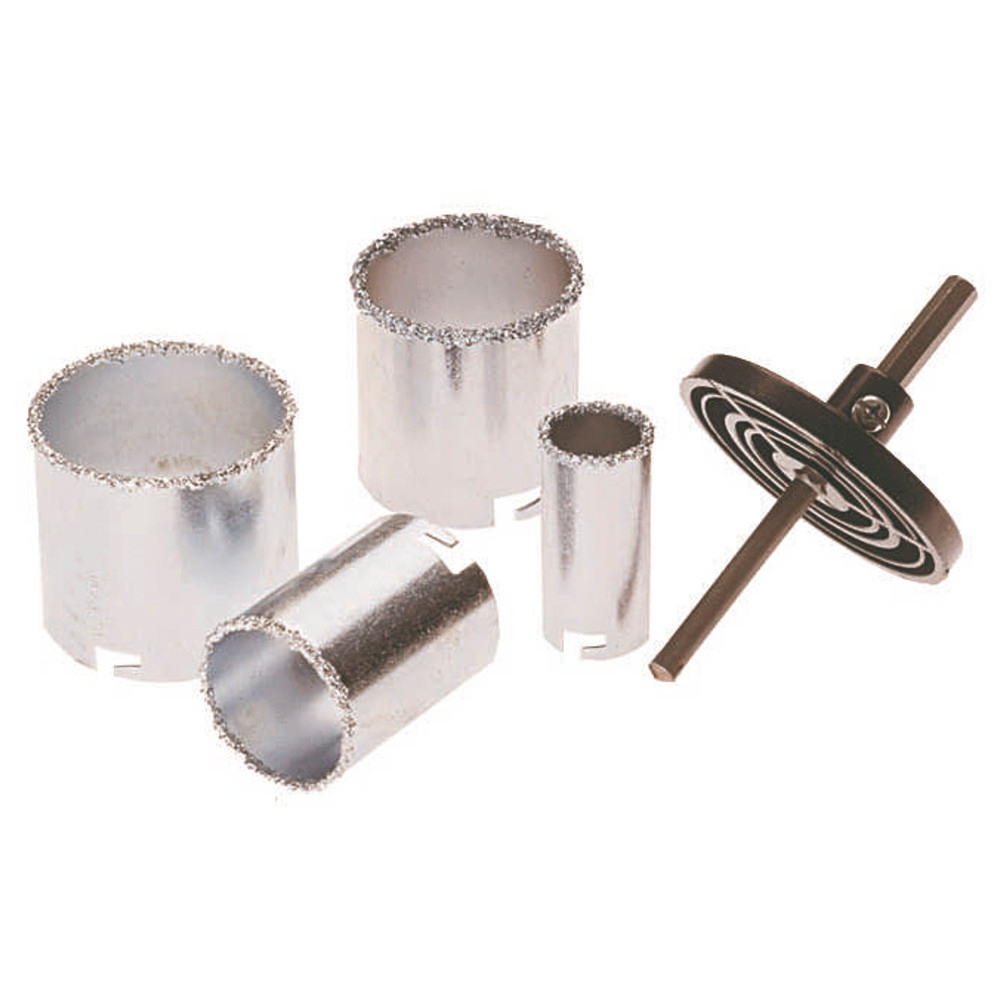 Lochbohrer-Set, 6 teilig, Bohrer-Ø 33 - 53 - 67 - 73 mm