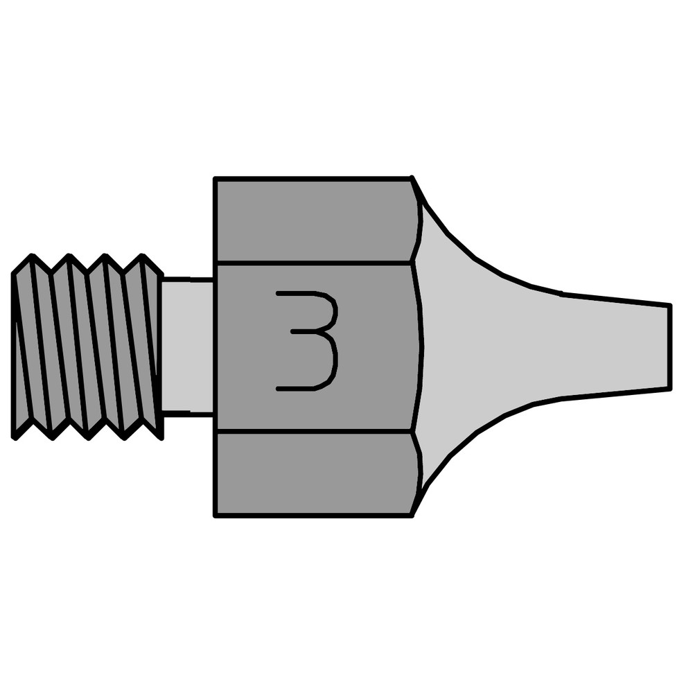 Saugdüse Serie DS, Außen-Ø 2,5 mm, Innen-Ø 1,2 mm, DS 113