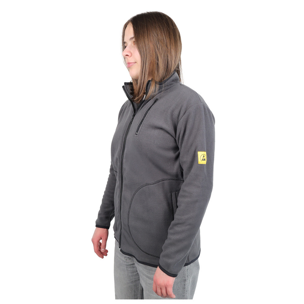 WETEC ESD-Fleecejacke, S, grau, Bild 2