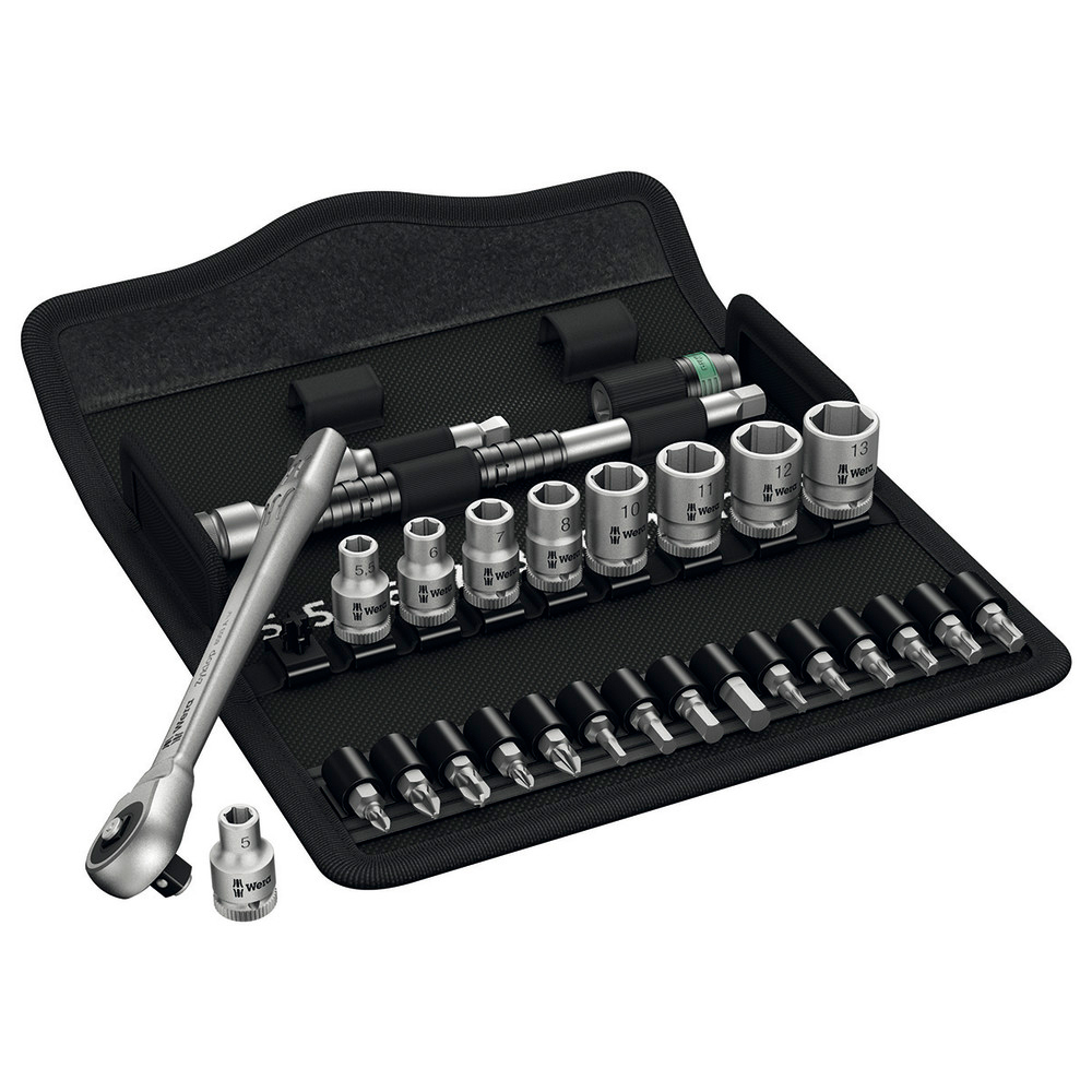Steckschlüsselgarnitur 1/4" 28-teilig ZYKLOP push