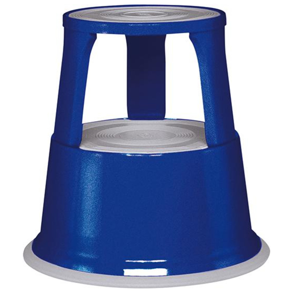 Rollhocker Metall blau